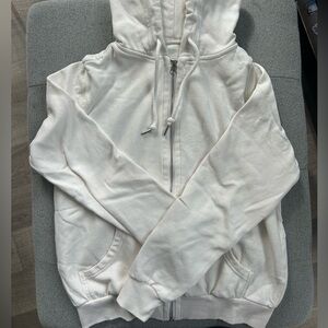 H&M White Zip Up US S
